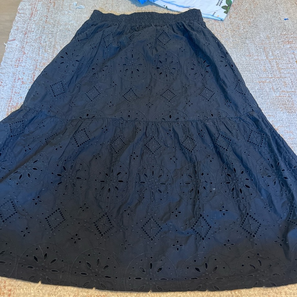 Black maxi skirt